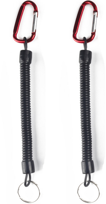 씨티컴퍼니 스프링줄 카라비너, 레드, 2개