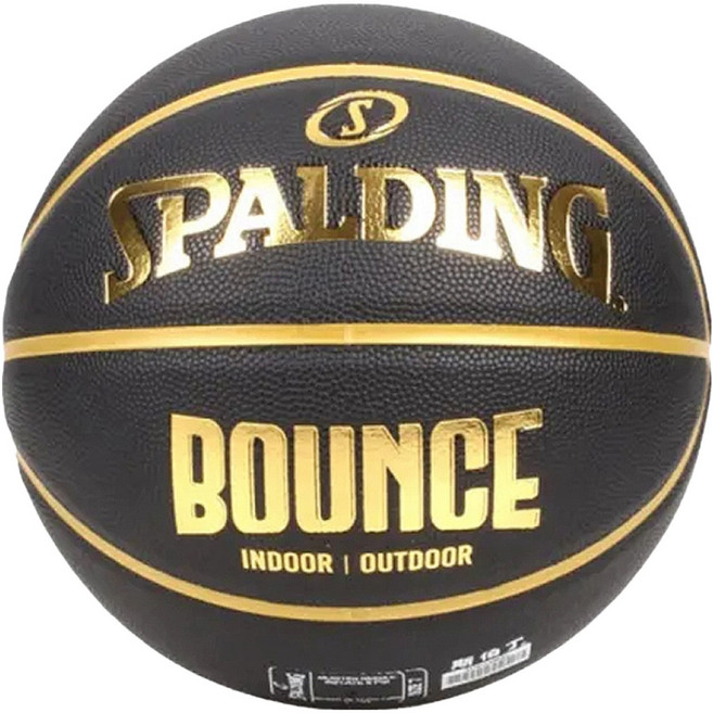 SPALDING 斯伯丁 Bounce PU 籃球 7號 室內外適用 耐磨PU材質 標準尺寸, SPB91003, 1個
