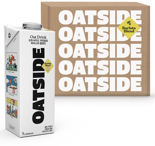 OATSIDE 歐特賽 職人燕麥植物奶, 1L, 6瓶