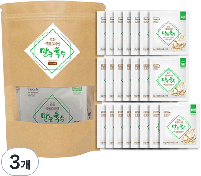 소스앤 만능육수, 264g, 3개
