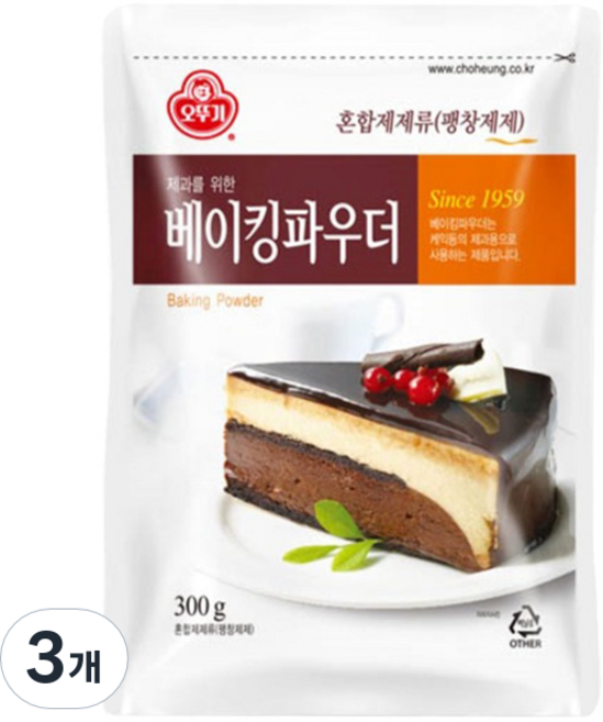 오뚜기 베이킹 파우더, 300g, 3개