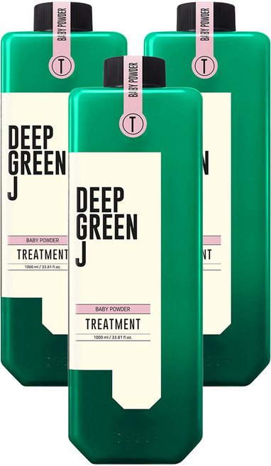 딥그린제이 네이처 비건 트리트먼트 베이비 파우더, 1L, 3개