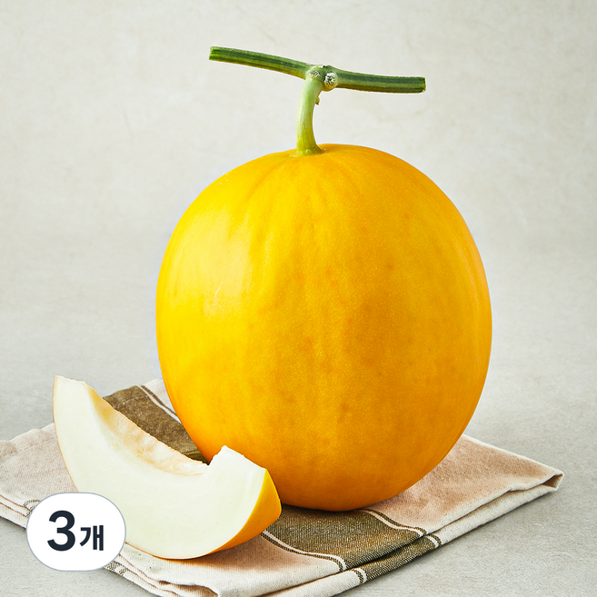 새벽경매 노란 양구메론, 1.5kg, 3개