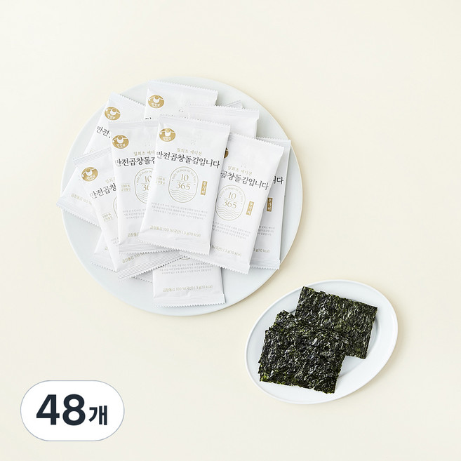 만전김 무가미 곱창돌김 입니다, 3g, 48개