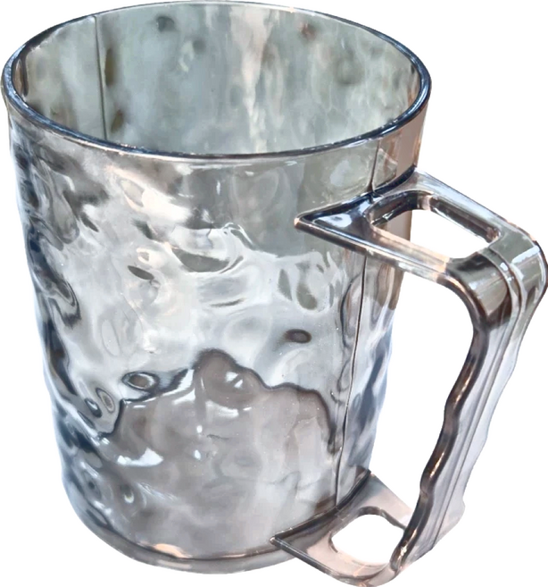 冰川紋 透明漱口杯 G738, 透灰色, 10個
