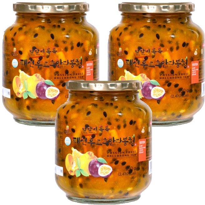 해맑음 패션후르츠 한라봉청, 950g, 1개입, 3개