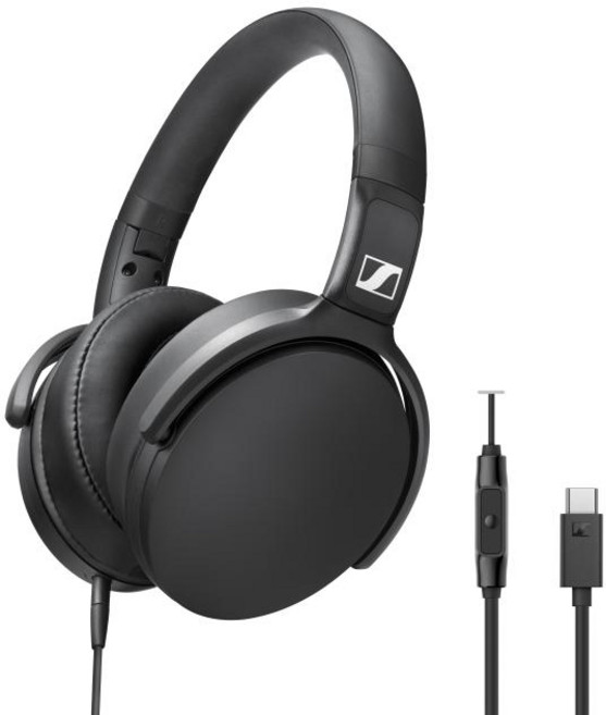 젠하이저 C타입 유선 헤드폰 HD 400U 블랙 USB방식