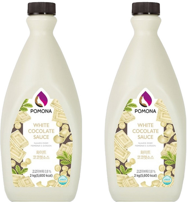 POMONA 白巧克力醬, 2kg, 2瓶