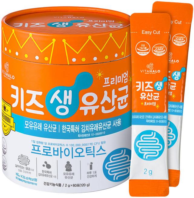 비타할로 키즈 생 유산균 프리미엄, 120g, 1개