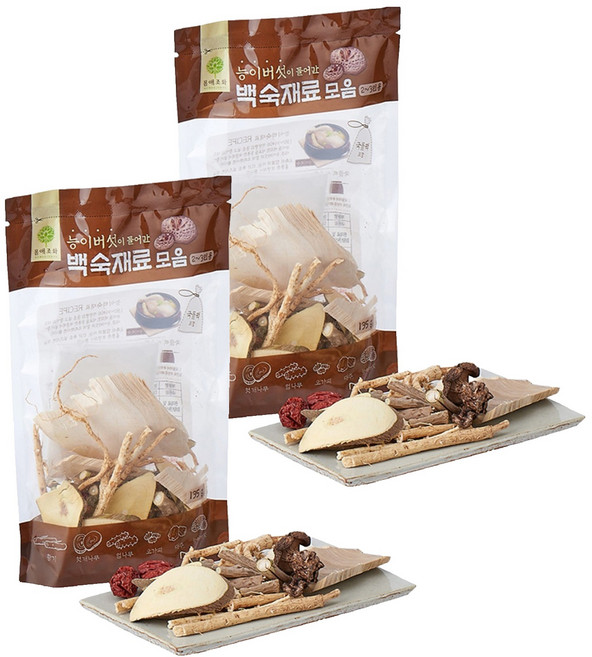 몸애조화 능이버섯이 들어간 백숙재료, 2개, 135g