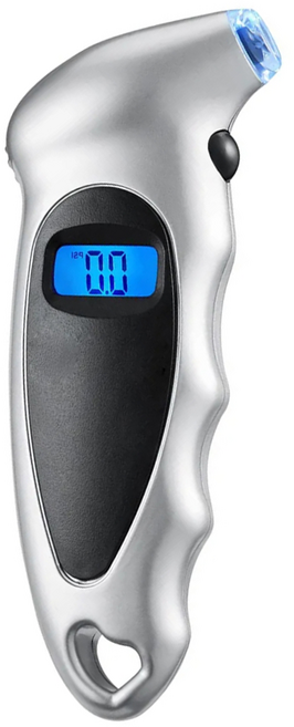 AHOYE 高精度數顯胎壓計 帶背光LCD顯示器 通用汽車卡車自行車摩托車等, 1個