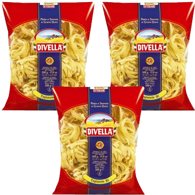 디벨라 딸리아뗄레 파스타, 500g, 3개