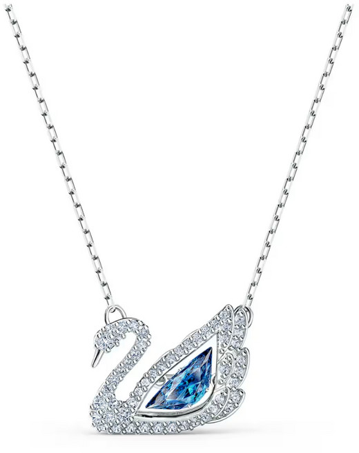 스와로브스키 Swan 블루 로듐 목걸이 5533397 +쇼핑백+메시지카드+품질보증서(백화점A/S)