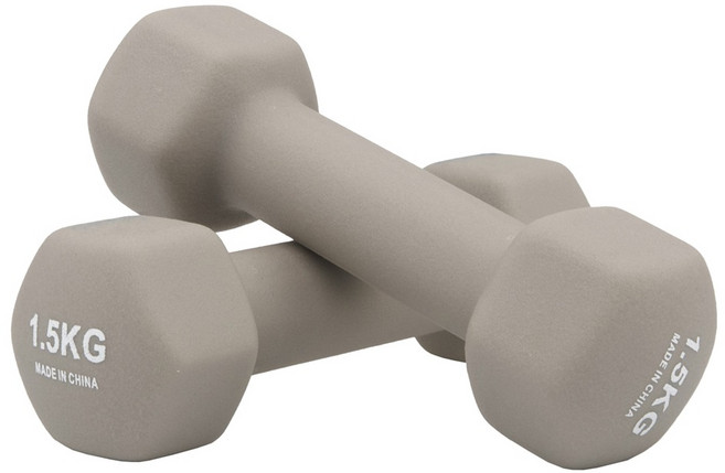 코멧 스포츠 프리미엄 논슬립 아령, 2개, 1.5kg