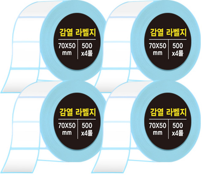 다다 감열라벨지 70*50mm, 4개