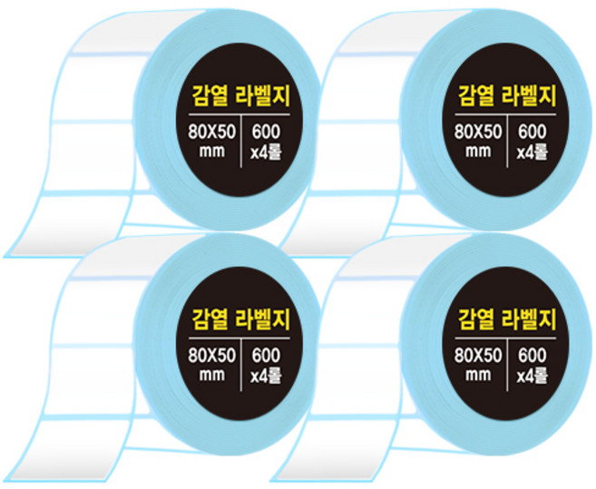 다다 감열라벨지, 4개