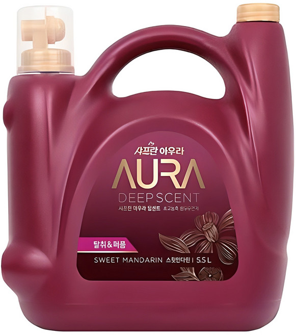 아우라 딥센트 초고농축 섬유유연제 스윗만다린 본품, 5.5L, 1개