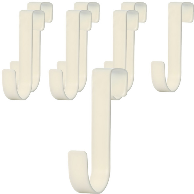 리빙홈디테일 싱크대 도어 주방 다용도 스텐 후크걸이 LHD-039, 화이트, 8개
