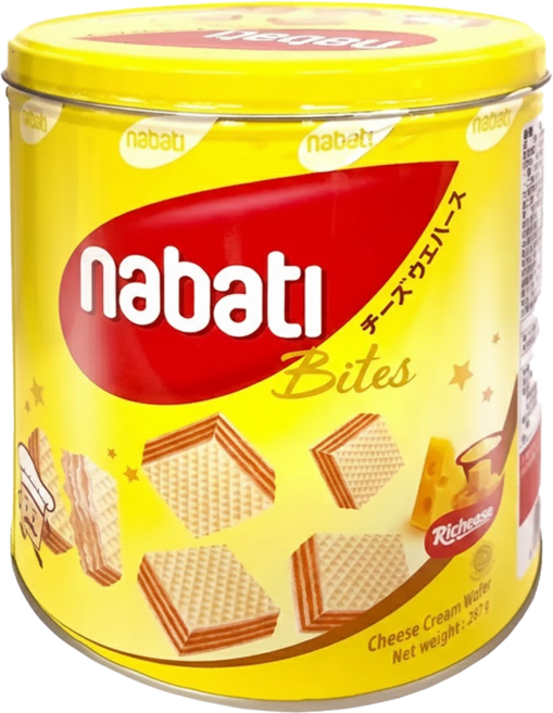 Richeese 麗芝士 nabati 起司威化餅, 287g, 1罐