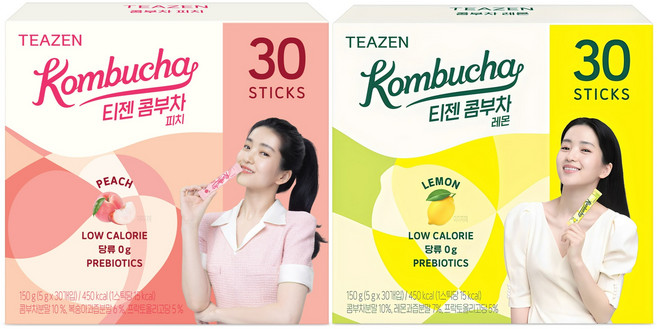 티젠 콤부차 피치 5g 30p + 레몬 5g 30p, 1세트