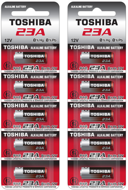 도시바 23A 12V 알카라인 AA건전지, 10개입, 2개