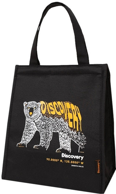 Discovery 北極熊 重磅加厚保溫袋, 黑色, 1個