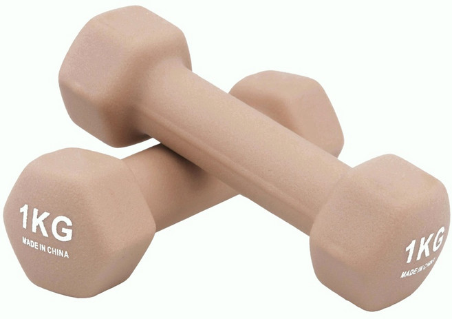 코멧 스포츠 프리미엄 논슬립 아령, 2개, 1kg