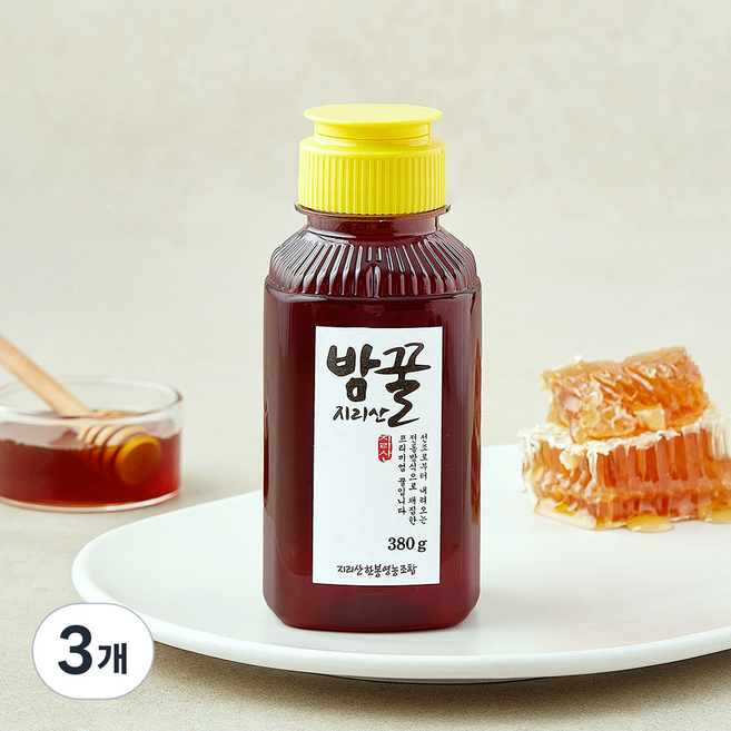 지리산 밤꿀, 380g, 3개