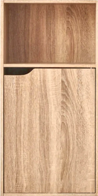 HOPMA 合馬家具 日式單門三層櫃, 淺橡色