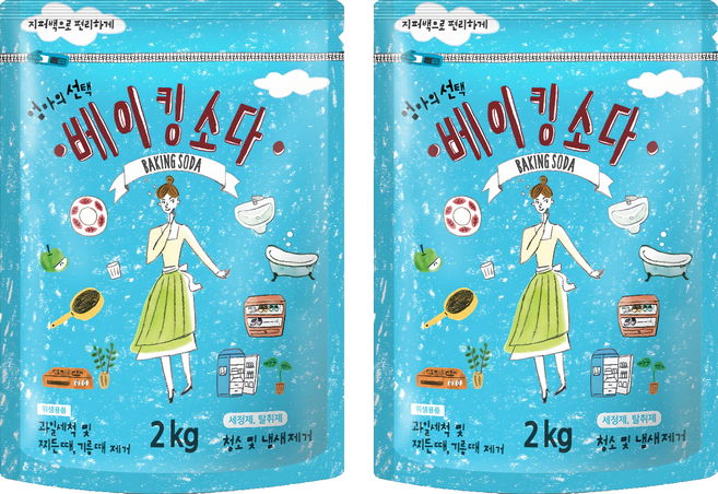 엄마의선택 베이킹소다, 2kg, 2개