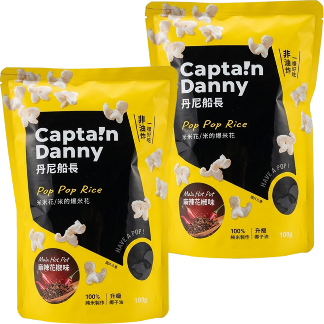 Captain Danny 丹尼船長 米米花 北海道奶油玉米濃湯味, 100g, 2包