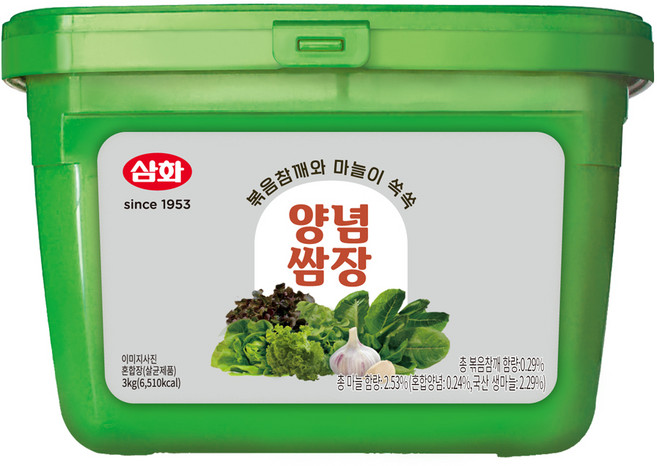 삼화식품 양념쌈장, 3kg, 1개