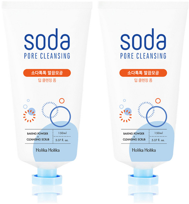 홀리카홀리카 소다톡톡 말끔모공 딥 클렌징 폼, 150ml, 2개