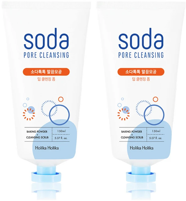 홀리카홀리카 소다톡톡 말끔모공 딥 클렌징 폼, 150ml, 2개 - 쿠팡