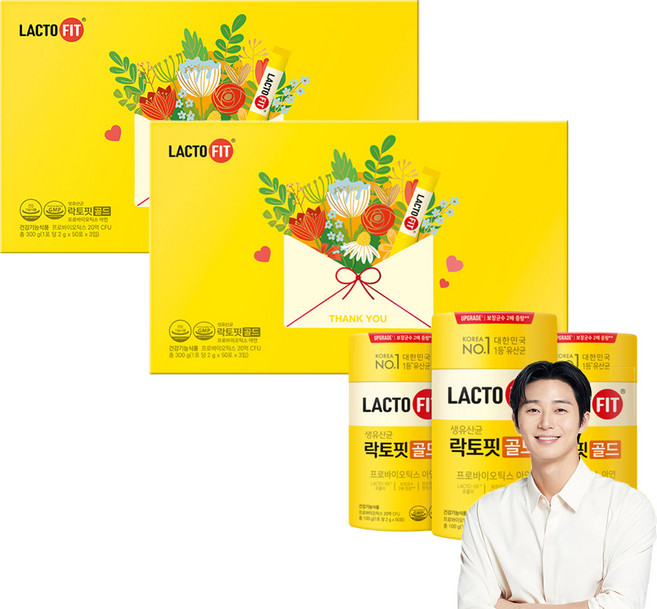 종근당건강 락토핏 골드 가정의 달 선물세트, 2세트, 300g