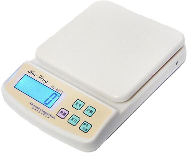 豪菱 家用電子秤, 2.88kg, 白色, HL-6878