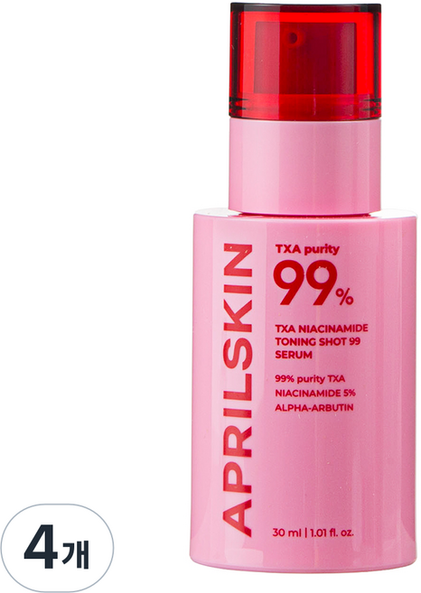 APRILSKIN TXA 菸鹼醯胺 提亮安瓶 99, 4個, 30ml
