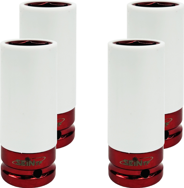 세인티에프 1/2인치 롱 너트 소켓 커버형 휠 복스알 21mm, 4개