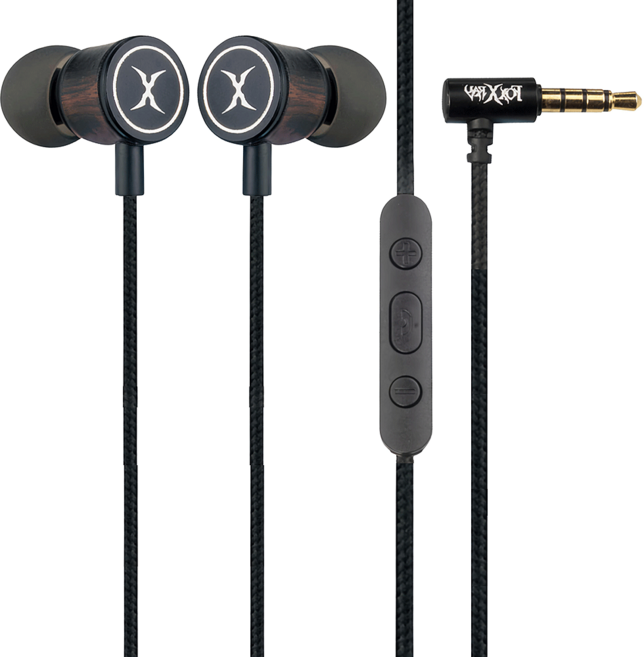 FOXXRAY 狐鐳 麗芙響狐電競耳機麥克風 10mm 釹鐵硼耳機單體 鋁合金黑檀木 線控帶麥 附贈高質感硬殼包, FXR-BAC-51, 1盒, 黑色