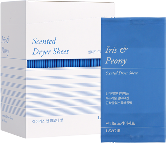 라브아 퍼퓸 건조기시트 아이리스 앤 피오니 본품, 40개입, 1개