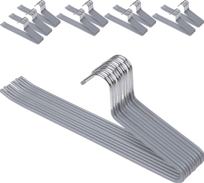 볼매다움 논슬립 코팅 바지걸이, 100개, 그레이