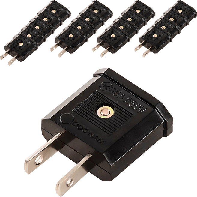 FLaiTO 旅行用220V轉110V電源降壓插頭 E-9710, 44mm, 18個