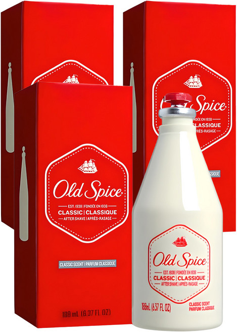 Old Spice 歐仕派 鬍後水 經典爽膚水, 188ml, 3個