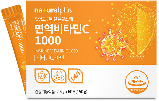 내츄럴플러스 면역 비타민C 1000 60p, 150g, 1개