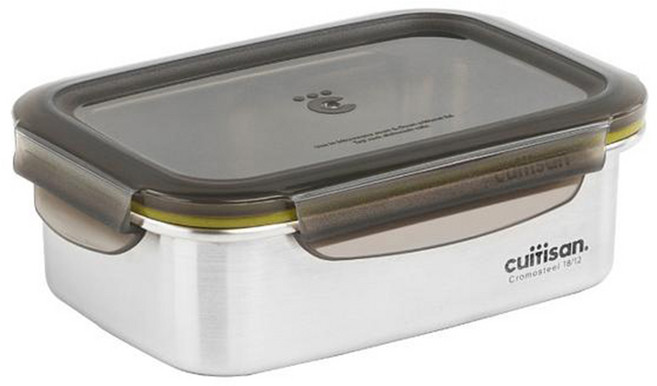cuitisan 316可微波不鏽鋼保鮮盒 名作系列 方形5號 183*129*61mm, 1組, 容器 + 蓋子