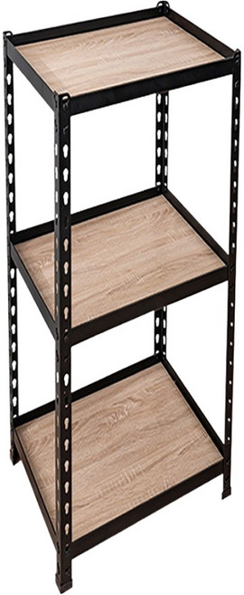 BUYER HOUSE 拜爾家居 免螺絲角鋼架, 3層, 黑色