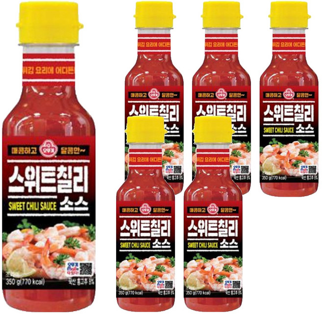오뚜기 스위트칠리소스, 350g, 6개