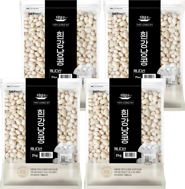 더담은 흰강낭콩, 2kg, 4개
