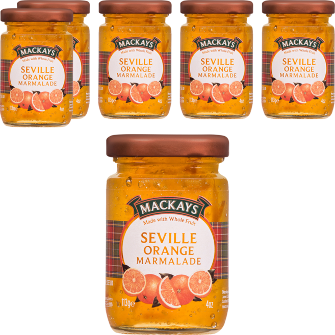 MACKAYS 梅凱 蘇格蘭塞維利亞橘子果醬, 113g, 6個
