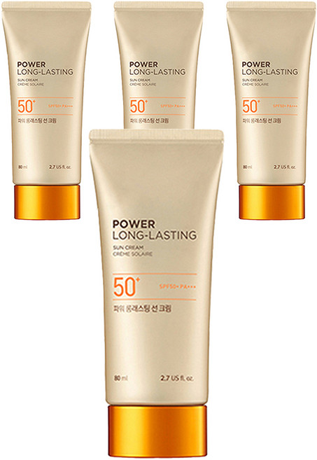 더페이스샵 파워 롱래스팅 선크림 SPF50+ PA+++, 80ml, 4개
